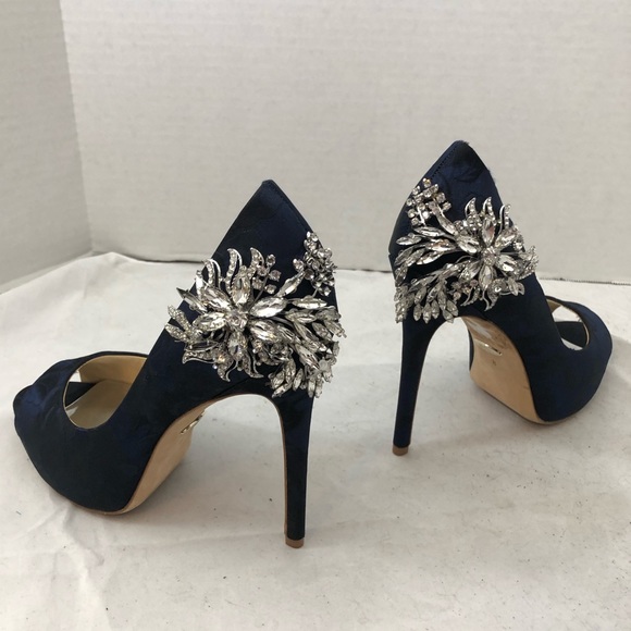 badgley mischka rhinestone shoes